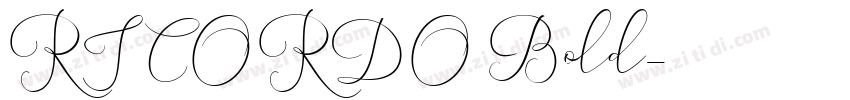 RICORDO Bold字体转换